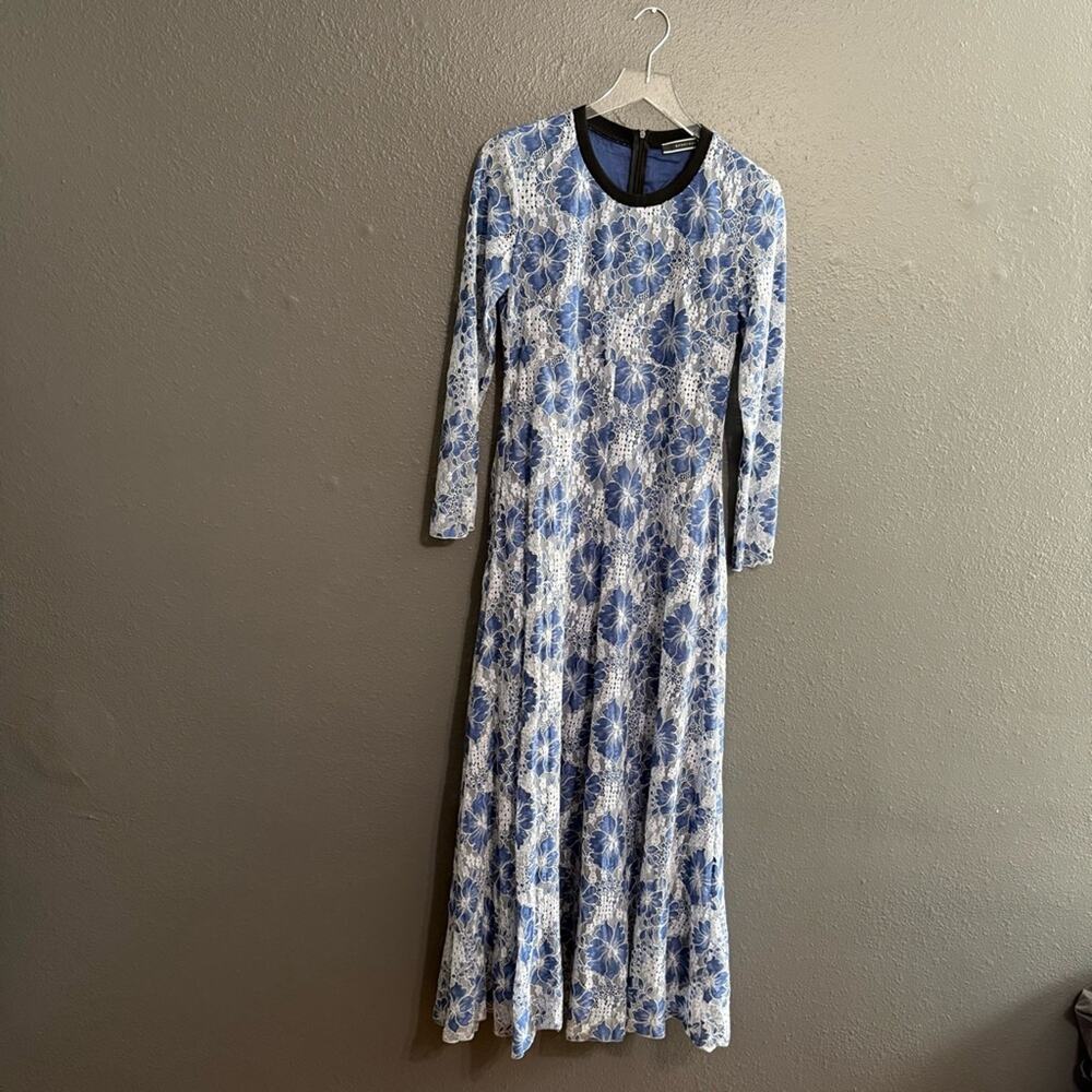 SportMax Lace Longe Sleeve Maxi Dress Size S